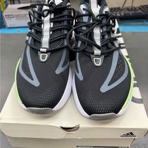 Adidas Men's Alphaboost V1 Sneaker Running Sneakers - Black Size 10M